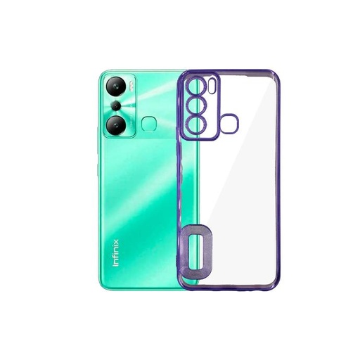 [PO29BiHOT20i-8-12] Infinix Hot 20i CD-Chrome Back Case (Deep-Purple)