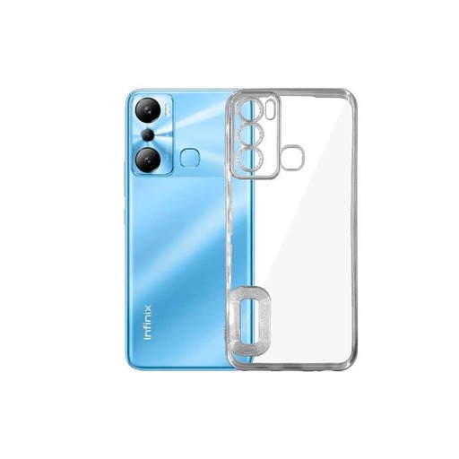 [PO29BiHOT20i-8-7] Infinix Hot 20i CD-Chrome Back Case (Silver)
