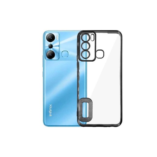 [PO29BiHOT20i-8-2] Infinix Hot 20i CD-Chrome Back Case (Black)