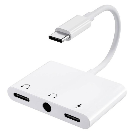 [CONLLMC0C03.5] 3 in 1 Type C Handsfree Connector Dual Type C + 3.5mm Jack