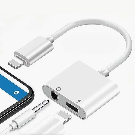 [CONOIPL0L03.5] 2-in-1 iPhone to 3.5mm & Lightning Handsfree Connector JH-026L