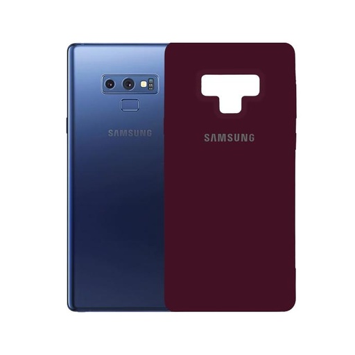 [PO23BSNOT9-1-21] Samsung Note 9 Official Soft Silky Case (Maroon)