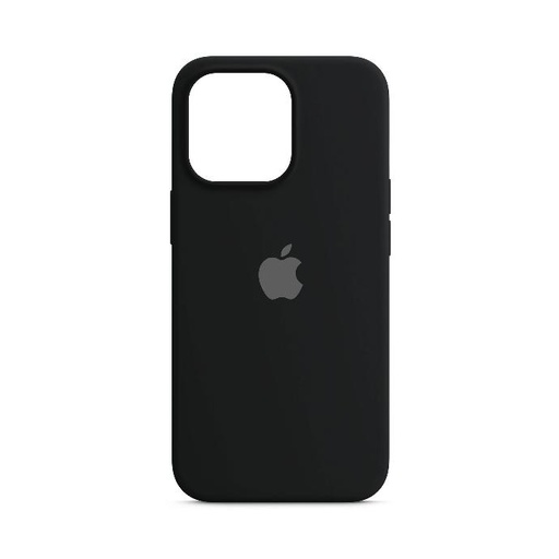[PO23BiP12PMAX-1-2] Premium Soft Silky Black Case iPhone 12 Pro Max • Official Slim Silicone Cover