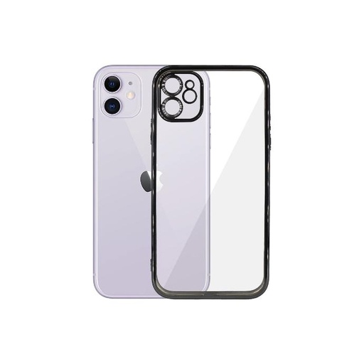 [PO29BiPXiR-4-2] Iphone 11 J-Case Back Case (Black)