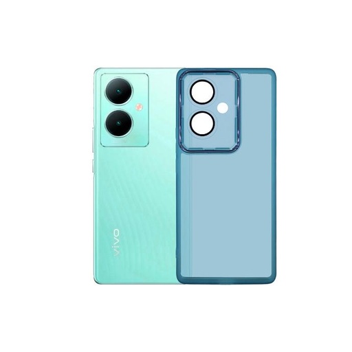 [PO15BViY78-3-16] Vivo Y78/Y78E/V29 Clear Colour Transparent Case (Sky Blue)