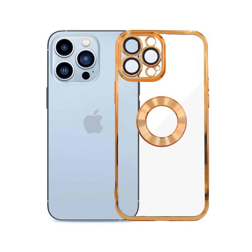 [PO29BIP13PMAX-8-5] Iphone 13 Pro Max CD Chrome Back Case (Golden)
