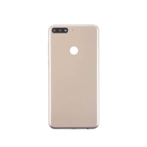 [HS9HUY7P18-3-5] Stylish Gold Chrome Back Cover for Huawei Y7 Prime 2018 - Durable Protection