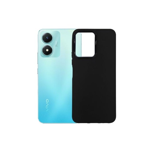 [PO14BVIY02S-13-2] Vivo Y02S Camera Metal Chrome Ring Case (Black) 