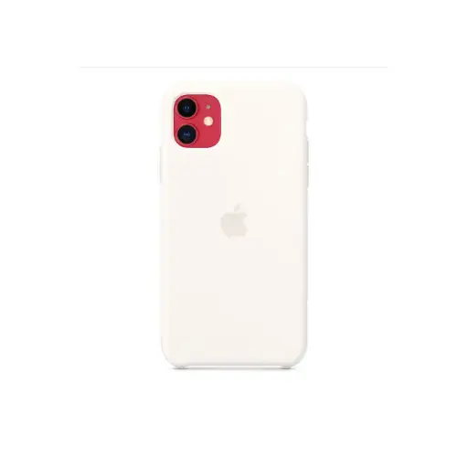 [PO23BIPXI-1-1] Iphone 11 Pro Back Case Soft Silky Mobile Pouch (White)