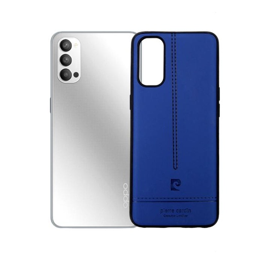 [PO18BORNO4PR-12-3] Oppo Reno 4 Pro Pierre Cerdin Leather Back Case (Blue)