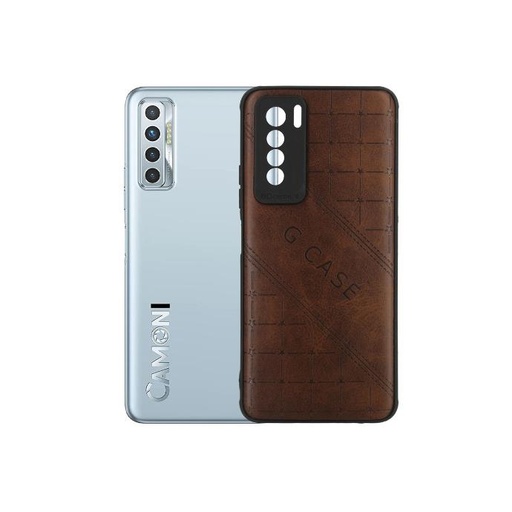 [PO18BTCMN17PR-10-13] Tecno Camon 17 Pro G-Case Leather Back Case (Brown)