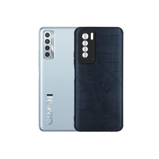 [PO18BTCMN17PR-10-17] Tecno Camon 17 Pro G-Case Leather Back Case (Navy Blue)
