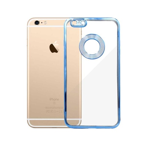 [PO29BIP6GPL-8-16] Iphone 6Gplus/6Gs Plus CD Chrome Transparent Back Case  (Sky Blue)