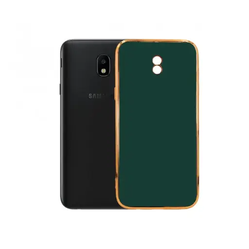 [PO29BSJ5-5-11] Samsung J5 Gold Chrome Back Case Back (Green)