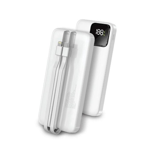 [PB10ADNC-2-1] Audionic Benz Icon 10000mAh Power Bank - 22.5W Fast Charging (White)