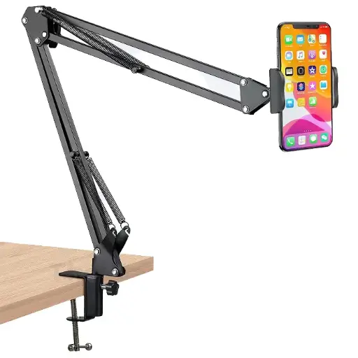 [MIC STAND] Overhead Mobile & Tab Stand - Elbow Arm Style for Podcasting & Video