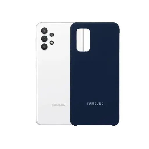 [PO23BSA32-1-17] Samsung A32 Official Soft Silicone Back Case (Navy Blue)