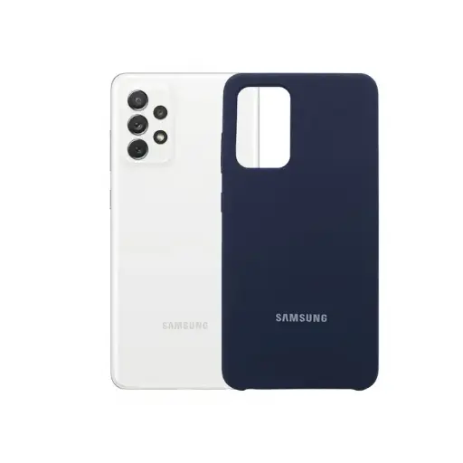 [PO23BSA52-1-17] Samsung A52 Official Soft Silicone Back Case (Navy Blue)