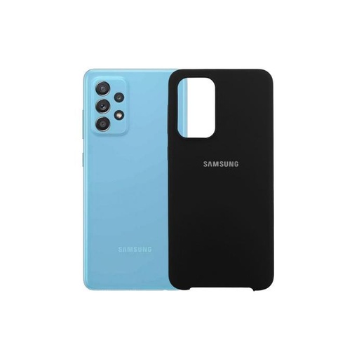 [PO23BSA52-1-2] Samsung A52 Official Soft Silicone Back Case (Black)