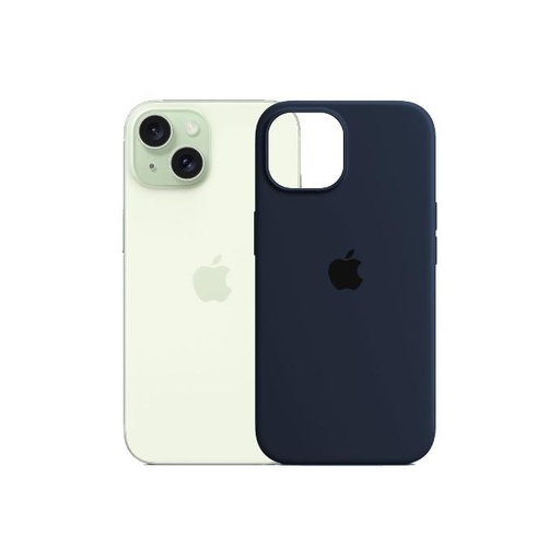 [PO23BIP15-1-17] Iphone 15 Official Soft Silky Back Case (Navy Blue)