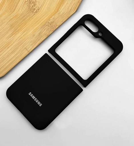 [PO23BSZFLP5-1-2] Samsung Z Flip 5 Official Soft Silky Back Case (Black)