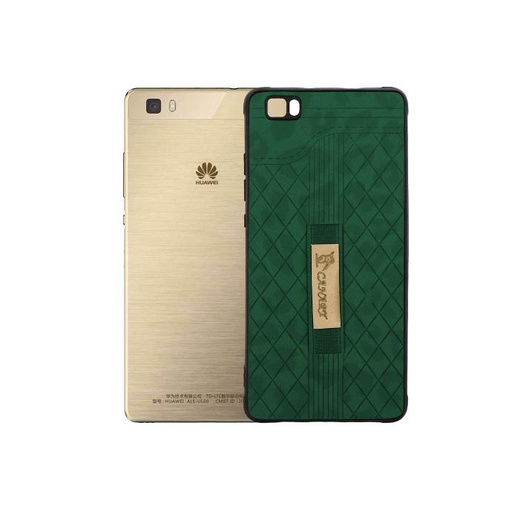 [PO18BHUP8L-8-11] Huawei P8 Lite Soft Leather Back Grip Case - Stylish Protection (Green)