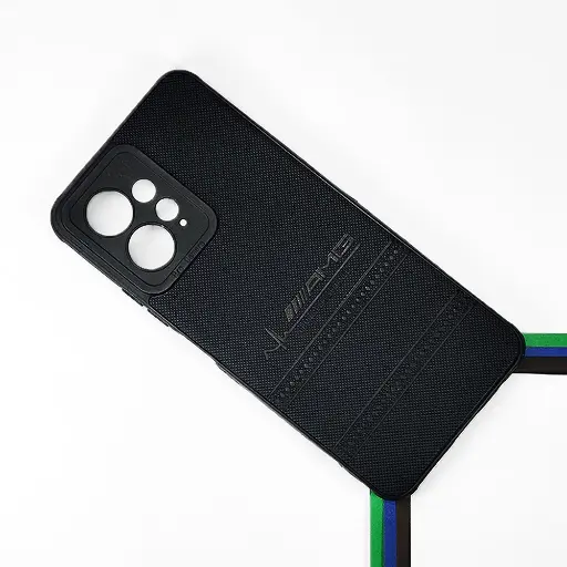 [PO18BMINOT12-1-2] Xiaomi Redmi Note 12 AMG Leather Back Case (Black)