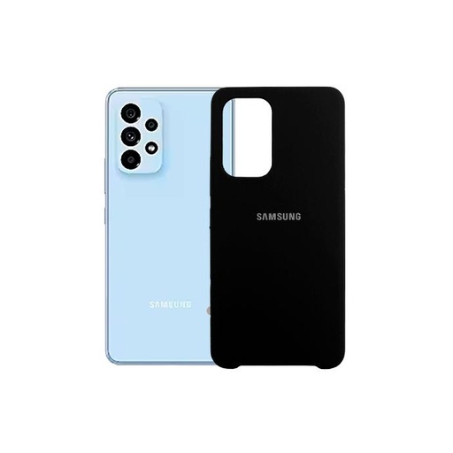 [PO23BSA53-1-2] Samsung A53 Original Official Soft Silky Case (Black)