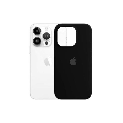 [PO23BIP14PR-1-2] Iphone 14 Pro Original Official Soft Silky Case (Black)
