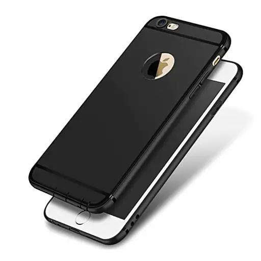 [PO4BIP6G-4-2] Iphone 6G/6S Matte Soft Silicone Paper Case (Black)
