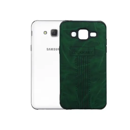 [PO18BSJ5-1-11] Samsung J5 Canary Logo Leather Print Back Case - Green