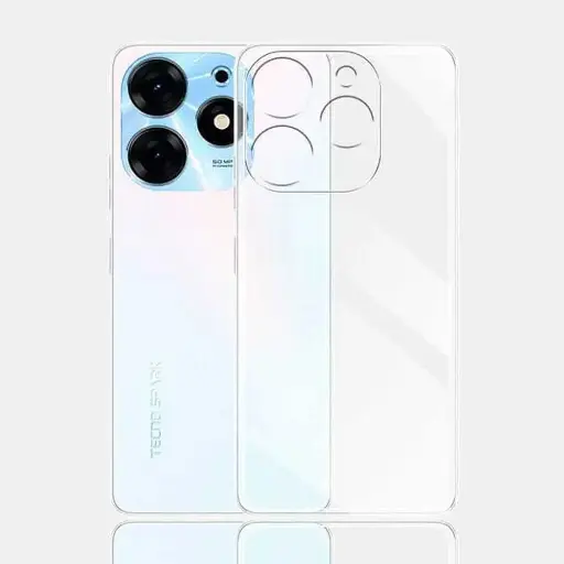 [PO7BTSPRK10PR-3] Tecno Spark 10 Pro Dust Plug Transparent Back Case 