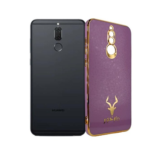 [PO29BHUMAT10L-6-29] Huawei Mate 10 Lite Markhor Logo Chrome Back Case (Light Purple)