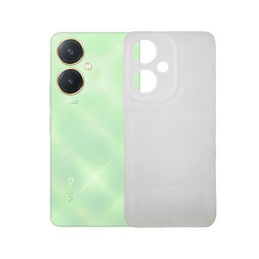 [PO14BVIY27-8-1] Vivo Y27 Silicone Puffer Back Cover - White