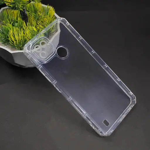 [PO7BORELMEC21-2] Oppo Realme C21 2mm Four Sided Airbag Transparent Back Case