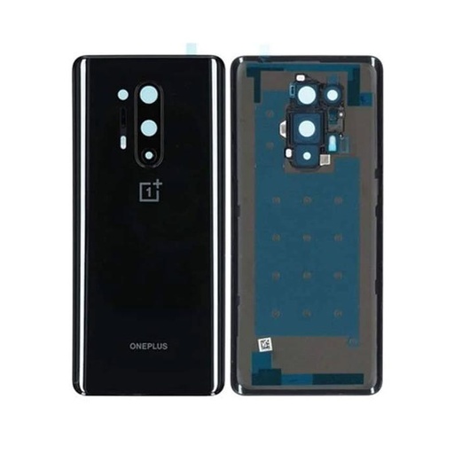 [HS91PL8PR-3-2] OnePlus 8 Pro Back Cover - Shine Black - Original Replacement