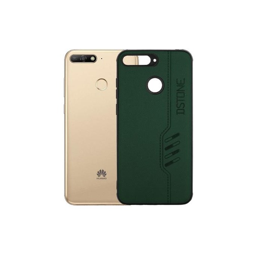 [PO18BHUY6P18-14-11] Huawei Y6 Prime 2018/Honor 7A Dstone Leather Back Case (Green)
