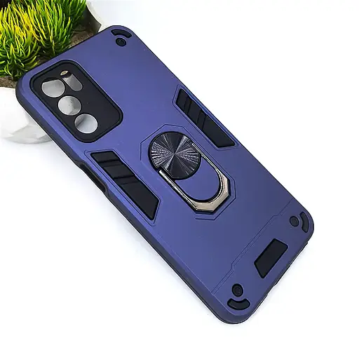 [PO39BOA16-1-17] Oppo A16 Armour Back Case (Navy Blue)
