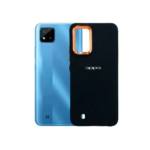 [PO14BORLMC11H21-19-2] Oppo Realme C11 2021 Air Skin Logo Soft Silicone Back Case (Black)