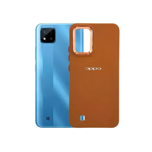 [PO14BORLMC11H21-19-13] Oppo Realme C11 2021 Air Skin Logo Soft Silicone Back Case (Brown)