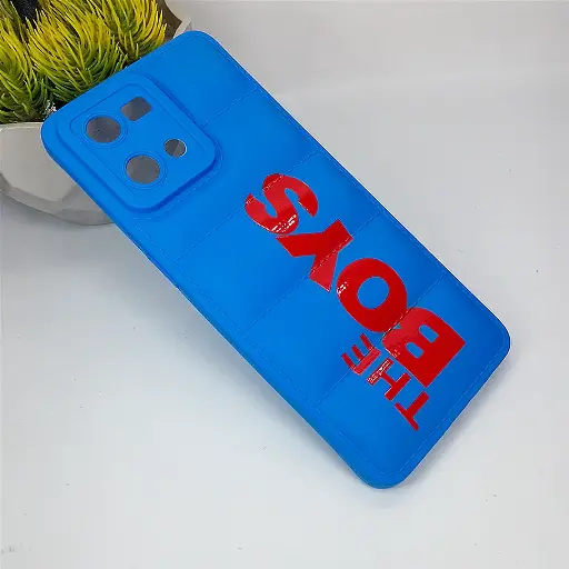 [PO14BOF21PR-18-3] Blue Puffer Printed Soft Silicone Back Case for Oppo F21 Pro 4G