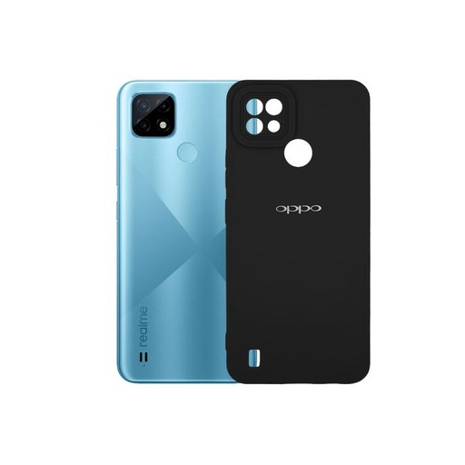 [PO14BORLMC21-8-2] Oppo Realme C21 Soft Silicone Back Case (Black)
