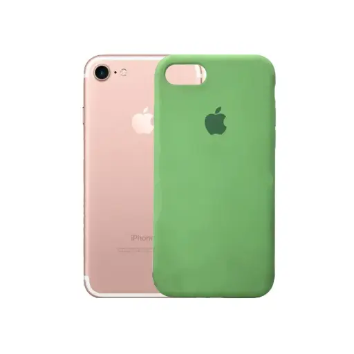 [PO23BiP7G-1-33] Iphone 7G Back Case Soft Silky Mobile Pouch (Light Green)