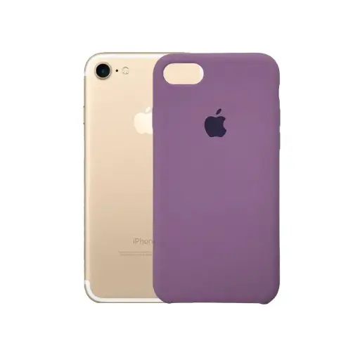 [PO23BIP7G-1-29] Iphone 7G Back Case Soft Silky Mobile Pouch (Light Purple)