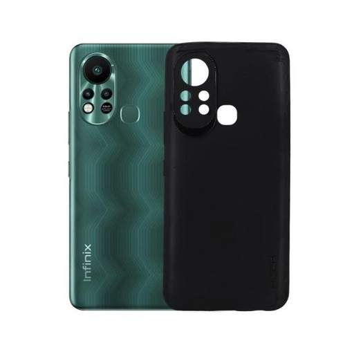 [PO14BIHOT11S-11-2] Infinix Hot 11S Rock Soft Silicone Back Case (Black)