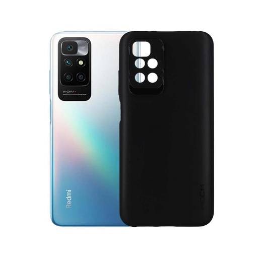 [PO14BMI10-11-2] Redmi 10 Rock Soft Silicone Back Case (Black)