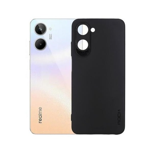 [PO14BORELME10-11-2] Oppo Realme 10 4G Rock Soft Silicone Back Case (Black)
