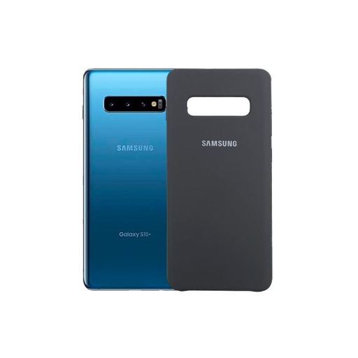 [PO23BSS10PL-1-9] Samsung S10 Plus Back Case Soft Mobile Pouch (Grey)