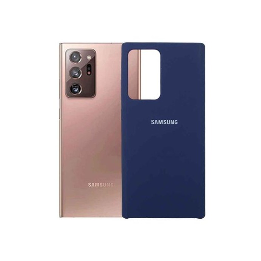 [PO23BSNOT20U-1-17] Samsung Note 20 Ultra Original Official Soft Silky Back Case (Navy Blue) 