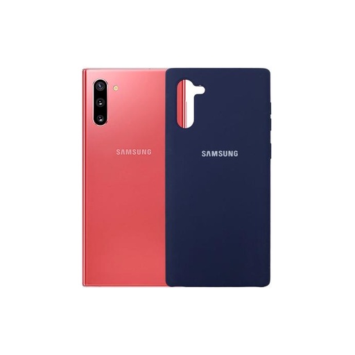 [PO23BSNOT10-1-17] Samsung Note 10|Note 10 5G Original Official Soft Silky Back Case (Navy Blue)